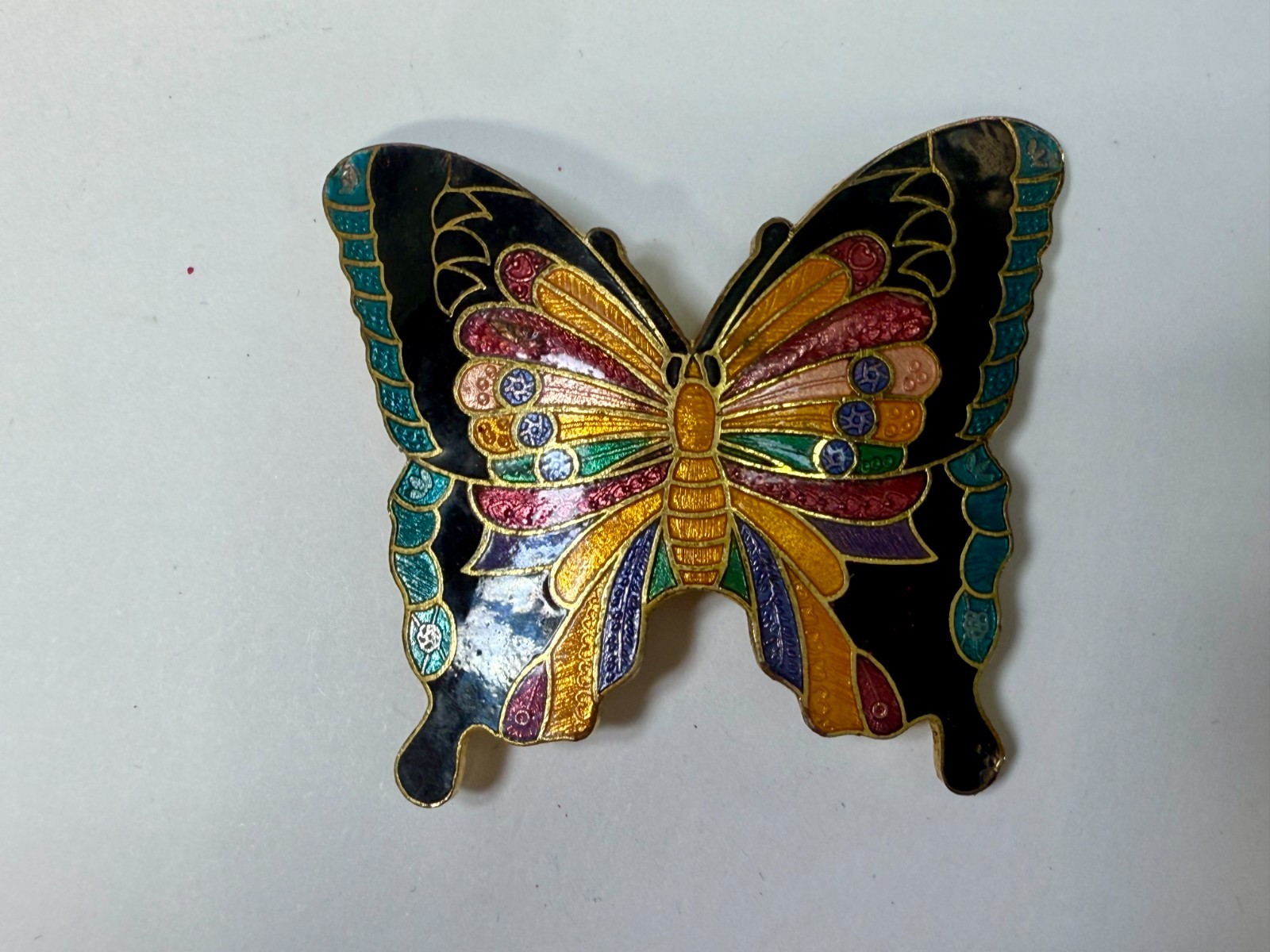 Beautiful Multi-Colored Butterfly Shaped Cutout Hippy Boho Vibe Belt Buckle