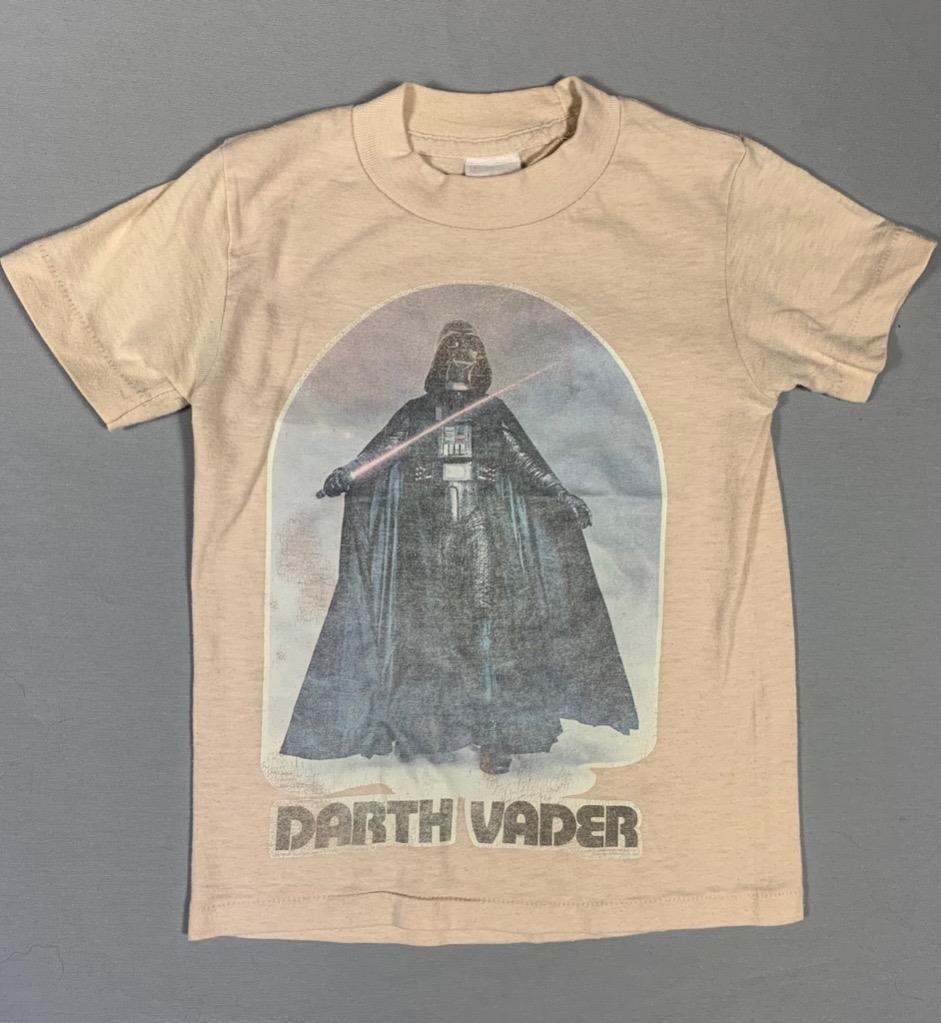 VINTAGE 70’S STAR WARS DARTH VADER T SHIRT 50 50 ORIGINAL KID / TODDLER SIZE