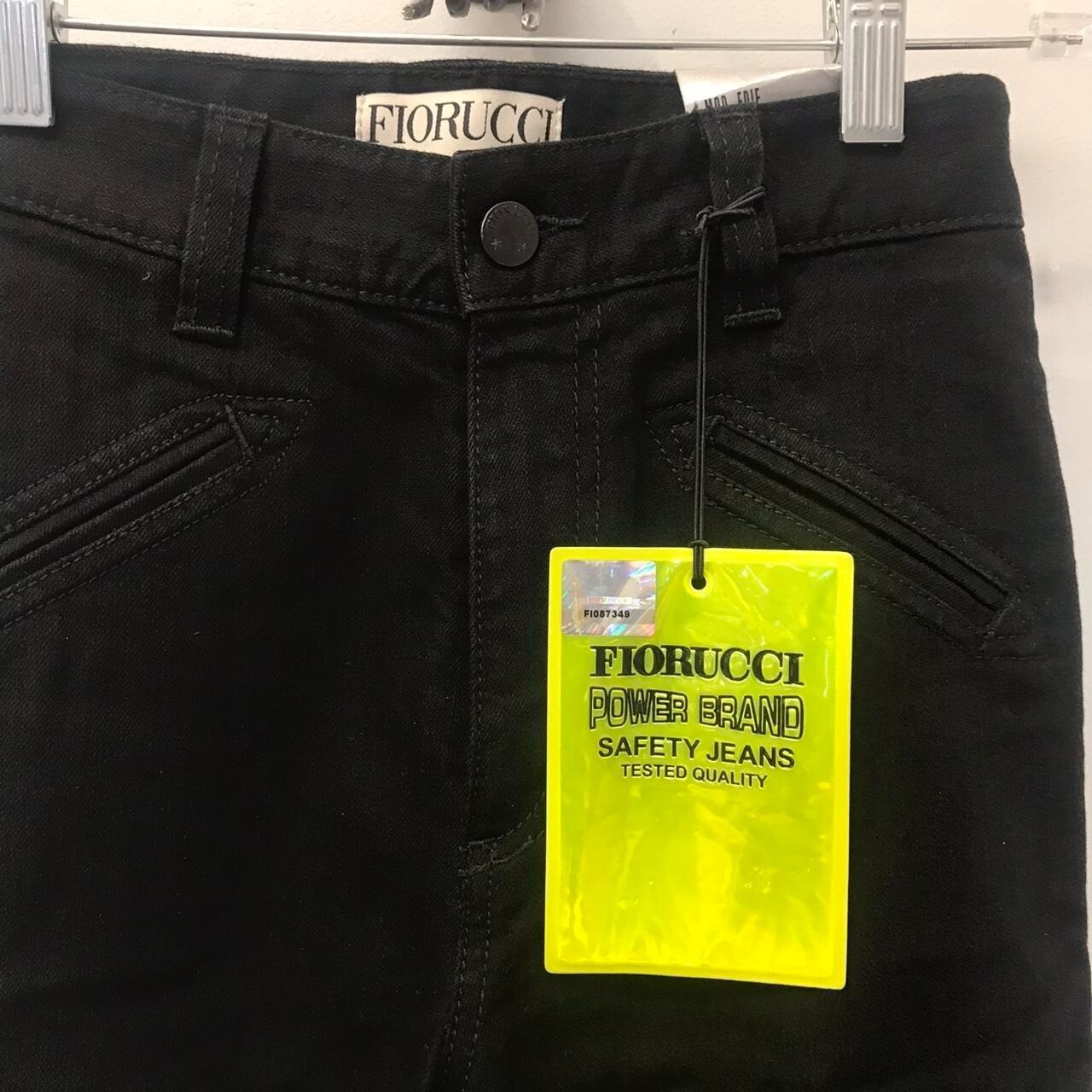 Vintage Fiorucci Deadstock Black 70s Inspired Flare Leg Jeans with Original Tags