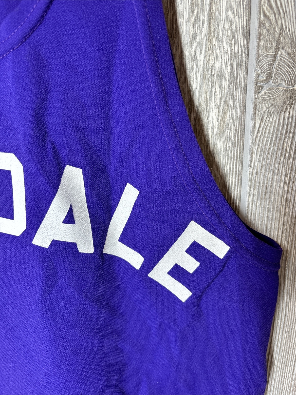 60s VTG FELCO BASKETBALL Jersey Avondale Indiana Tank Top Sewn Med Purple #4