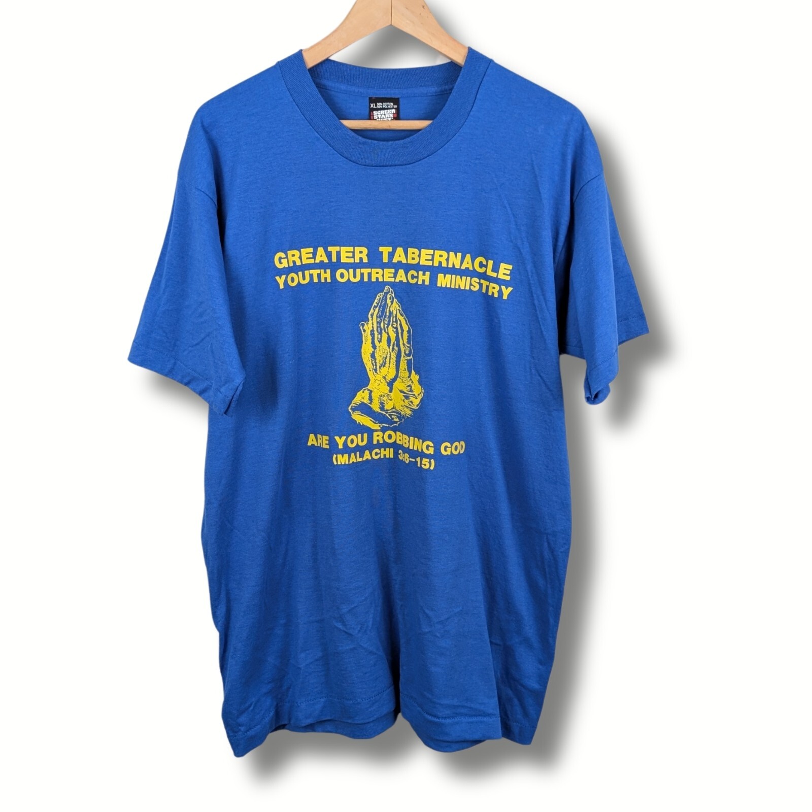 Vintage Greater Tabernacle Ministry Tee Screen Stars Best L USA Made Religious