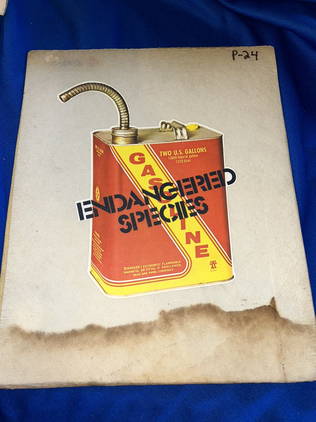 1970’s GAS CAN “Endangered Species” Iron-On T-Shirt Graphic Humor *See Below*