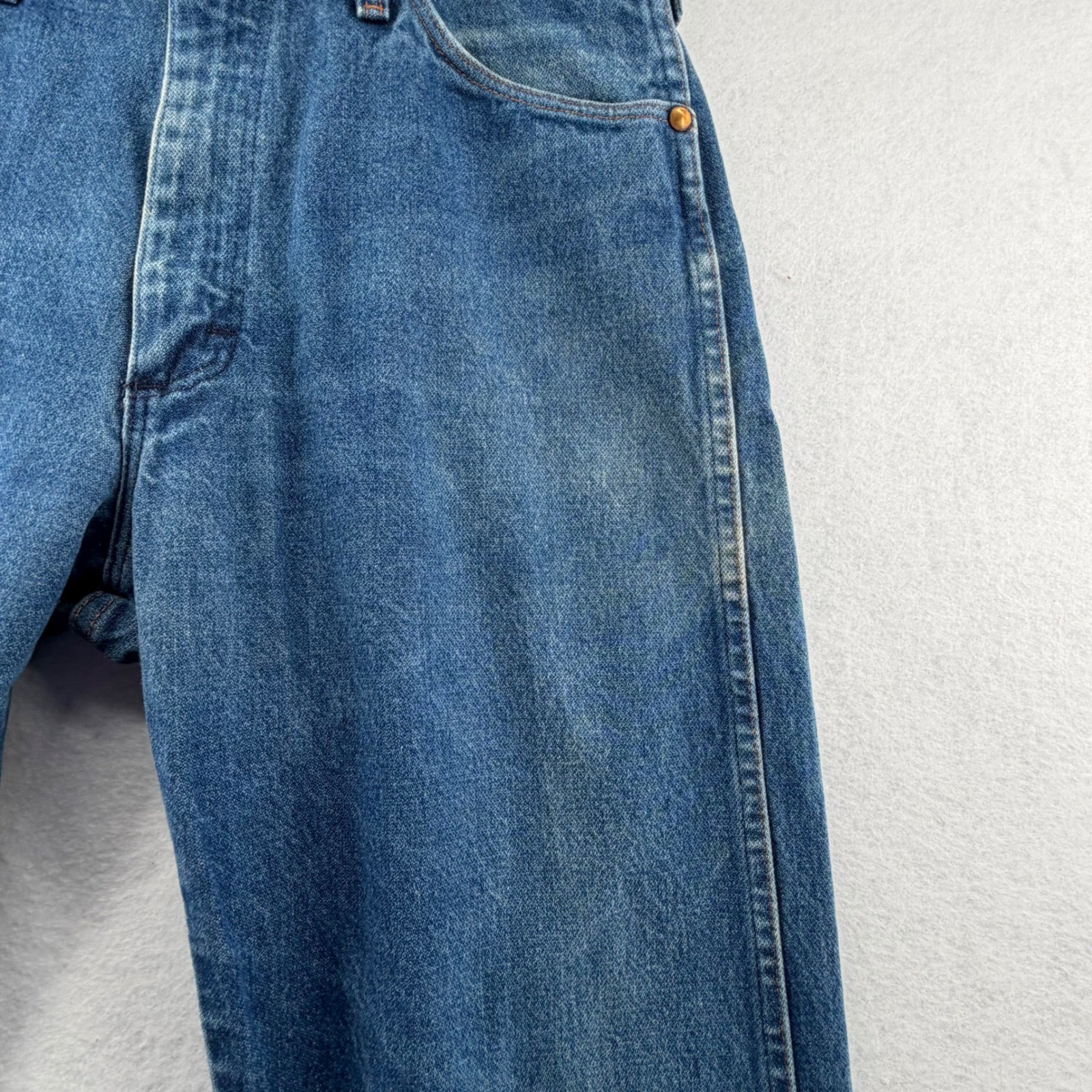 Wrangler Straight Leg Jeans Mens 32×27.5 Blue Medium Wash USA Vintage Set of 2