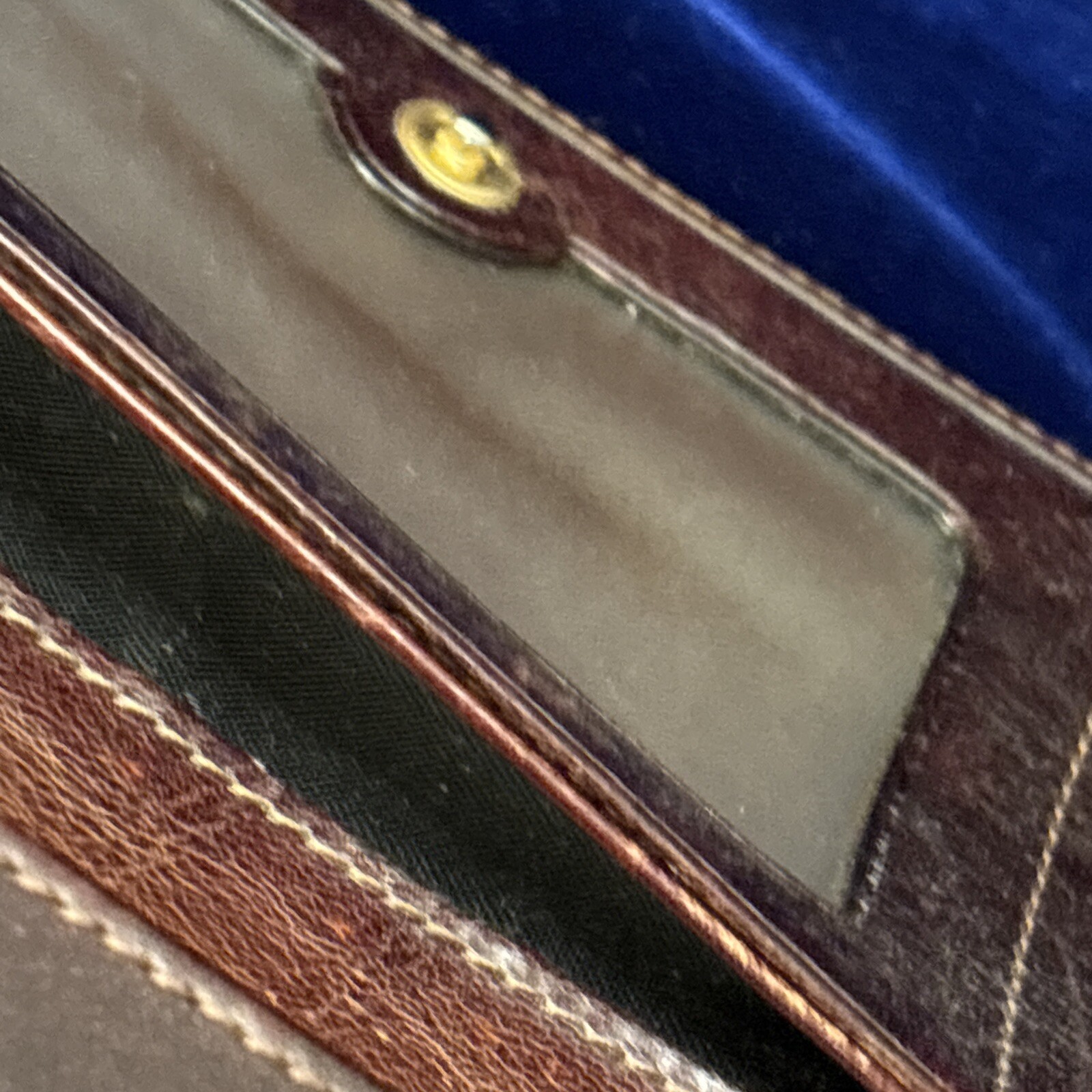 OROTON Brown Leather Wallet/organiser Size-7.5x4x0.5 in