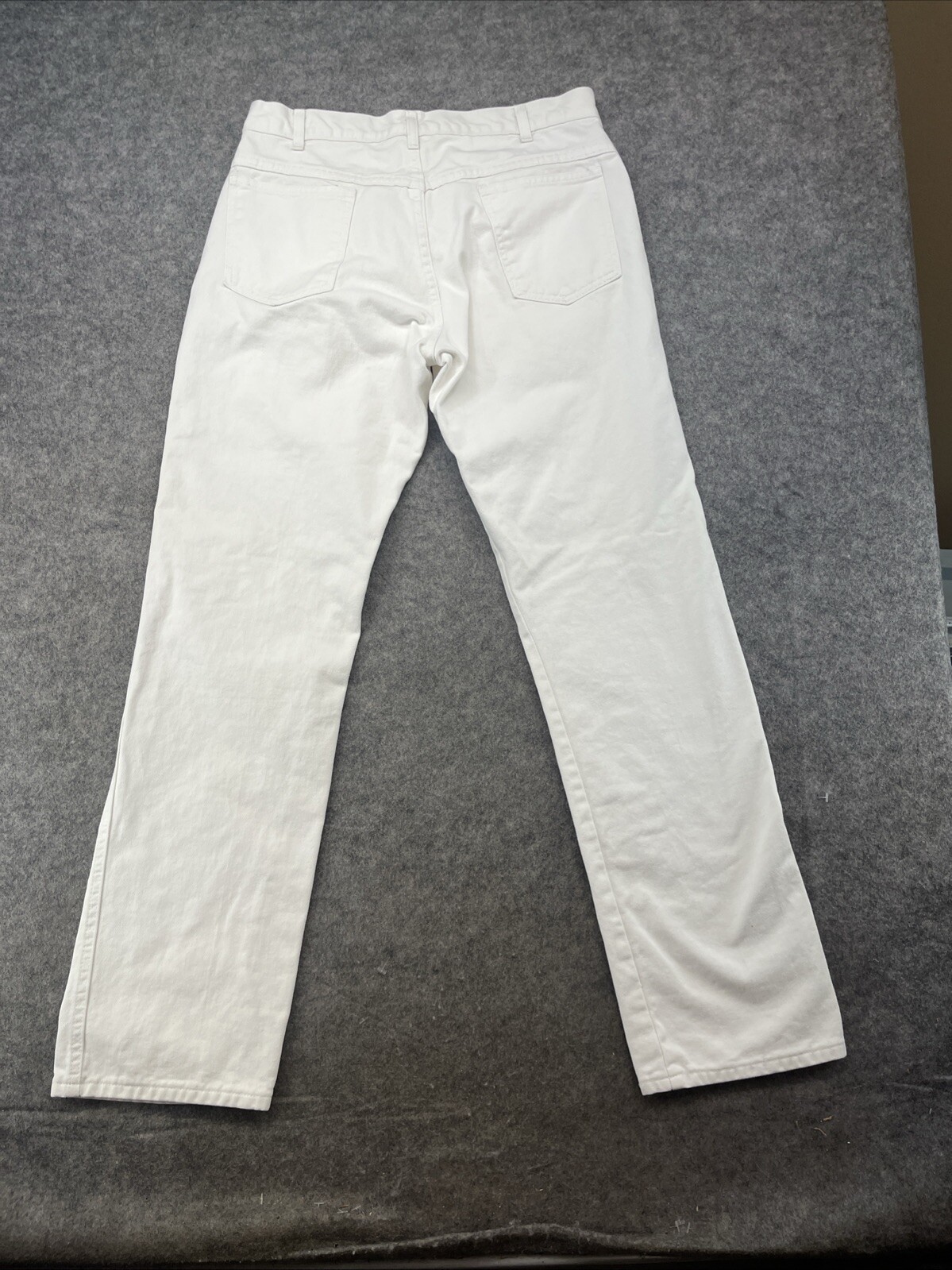 Manhattan Men’s White Jeans 32×32 Made in The USA 1980s Vintage