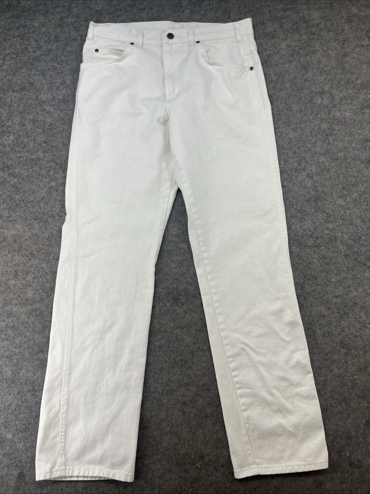 Manhattan Men’s White Jeans 32×32 Made in The USA 1980s Vintage
