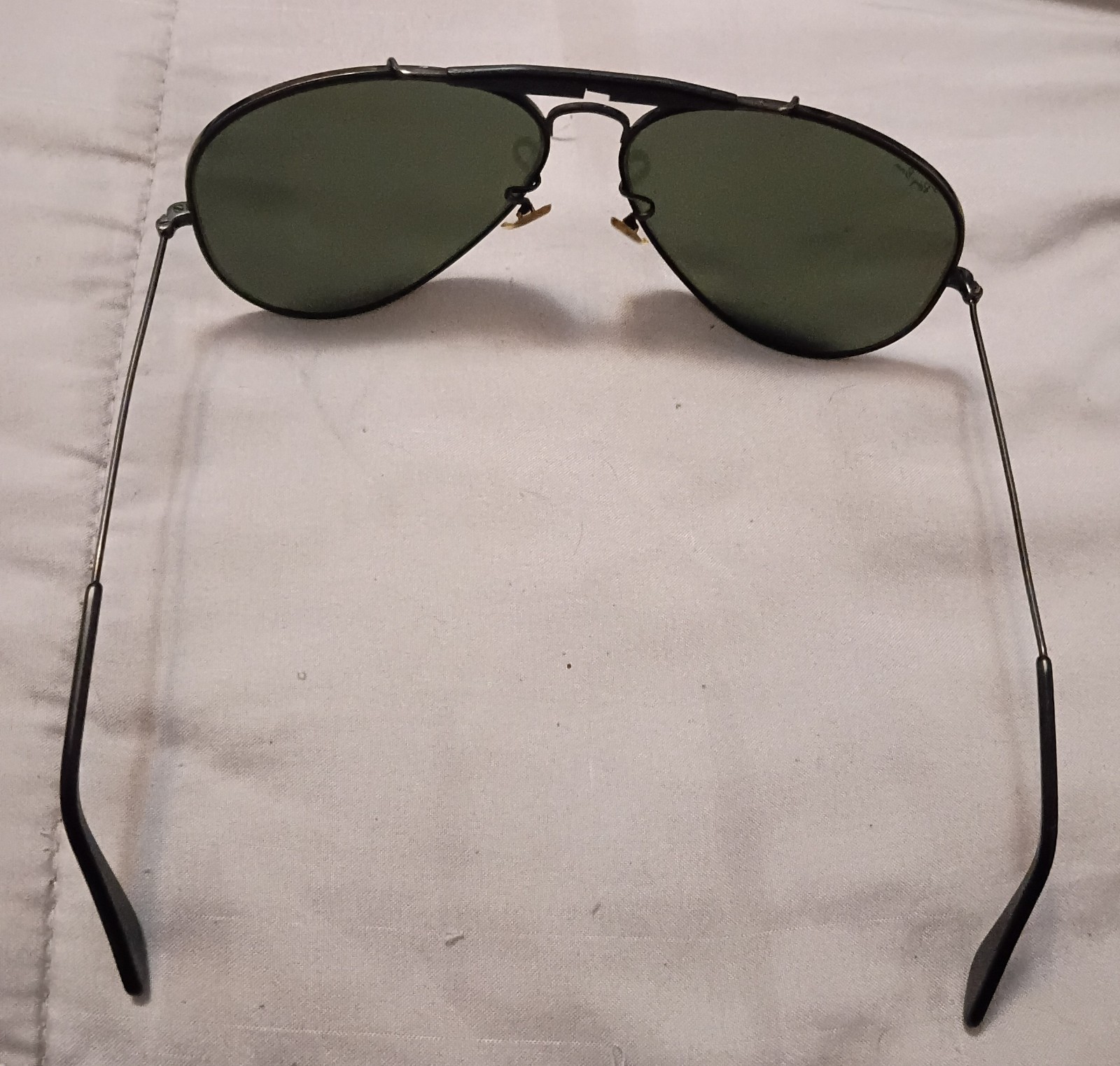 Vintage Ray-Ban B&L Bausch & Lomb Classic Outdoorsman Black Sunglasses With Case
