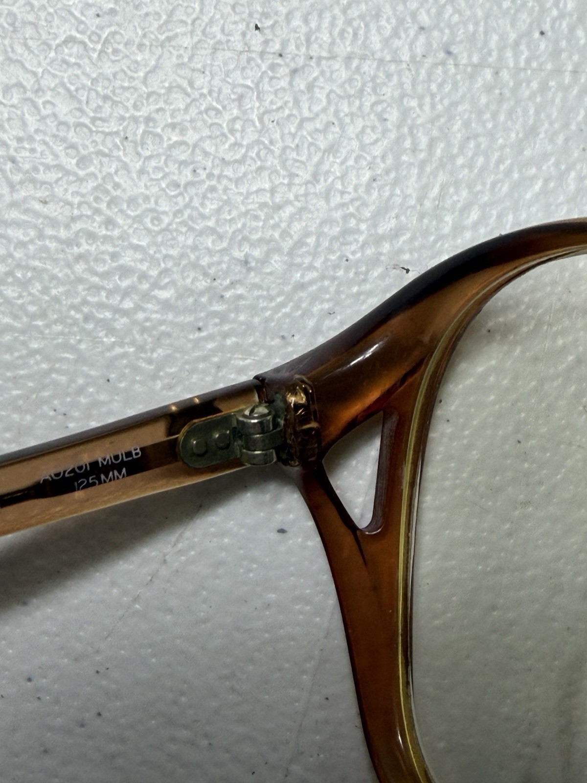 American Optical Vintage 1970s Era Aviators Eyeglasses Frame Model Ao 201 125mm