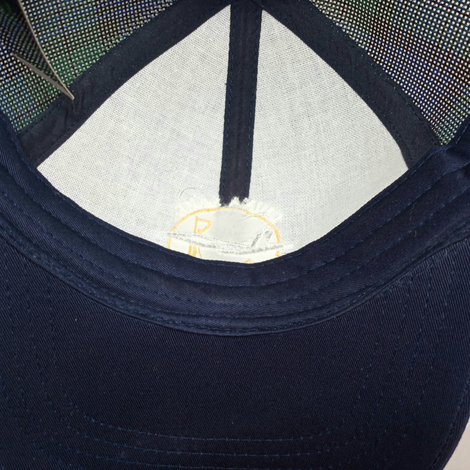 China Lake Golf Course Hat Mesh Tartan Adjustable Strap Back New With Tags
