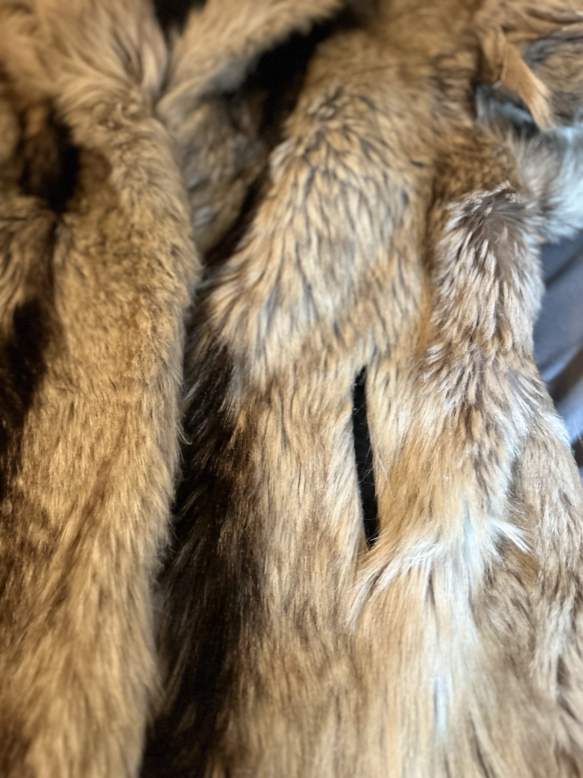 Vintage PD Furs AUTHENTIC Fur Coat Western Fringe 3 Snap Front