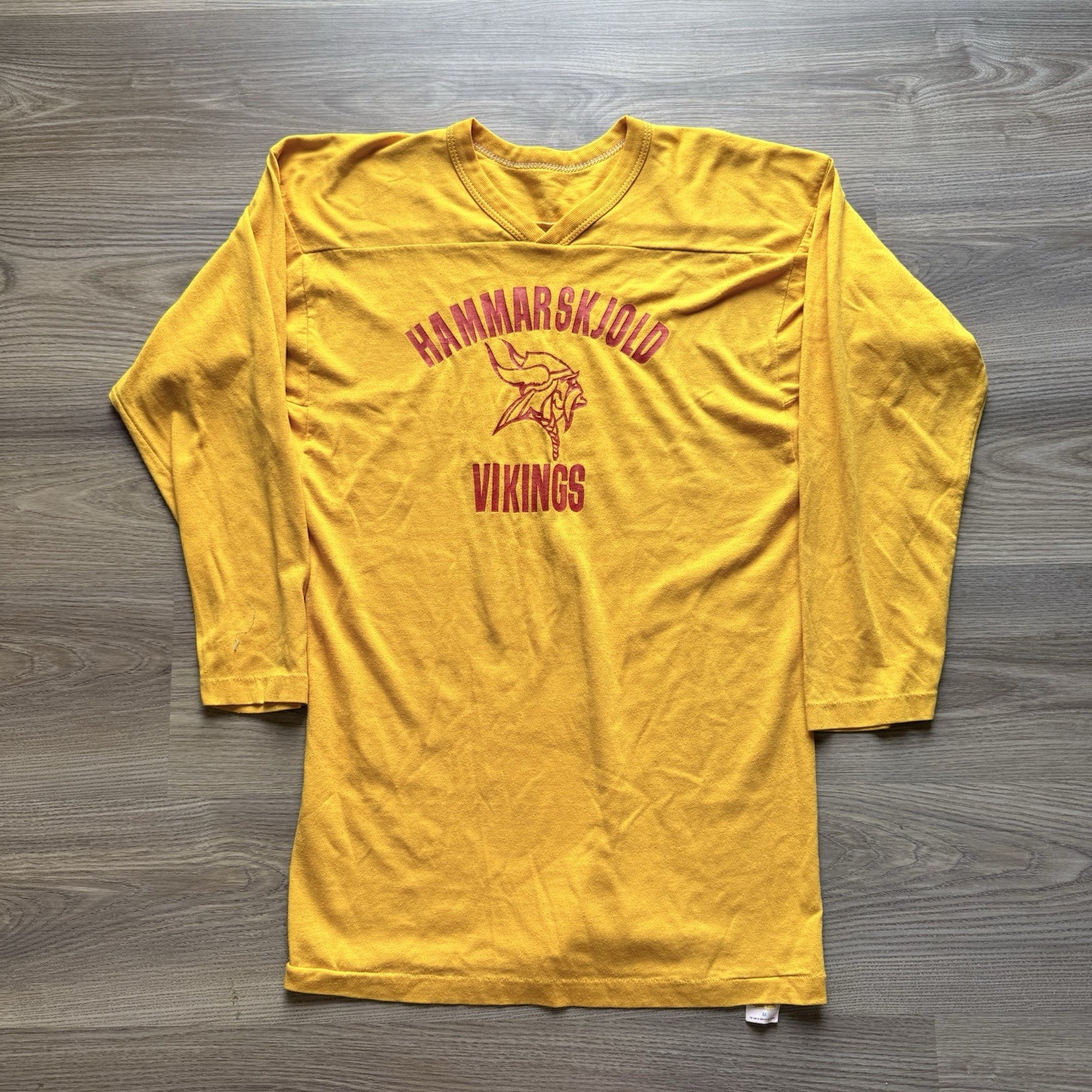 VTG 70’s Russell Athletic Gold Tag Football Jersey M Hammarskjold Vikings