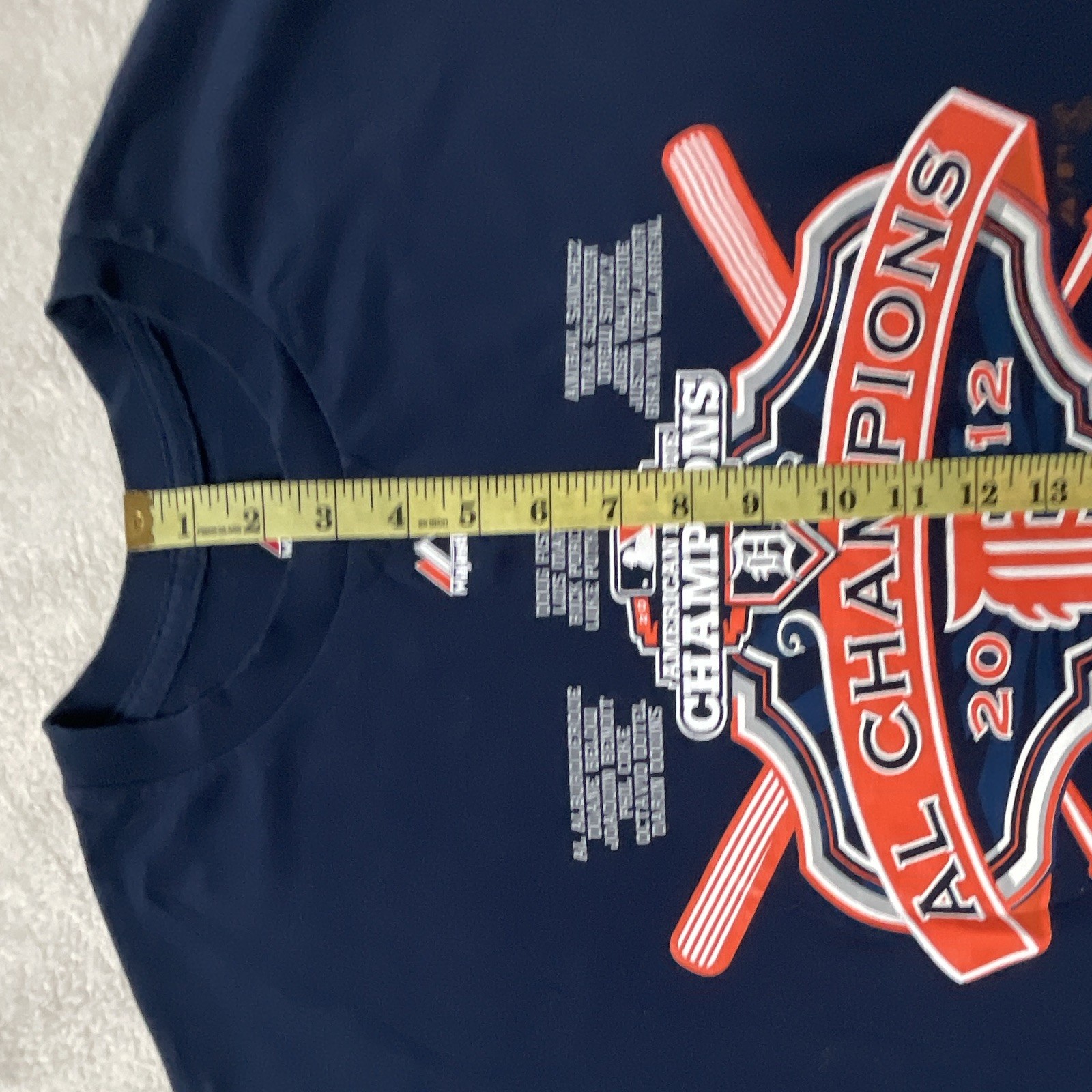 Astros Houston AL Champions 2012 Size Large Navy Blue majestic