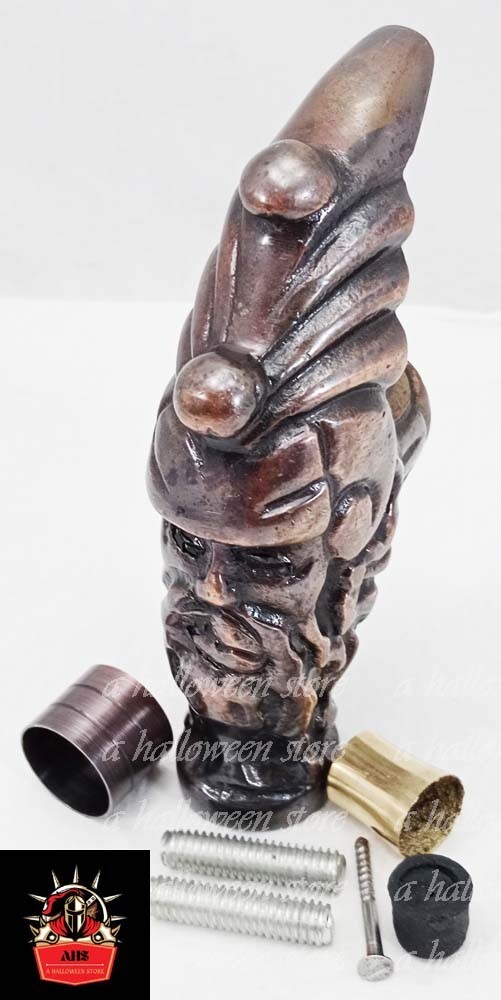 Antique Finish Human Head Handle for Walking Stick Cane Gift (Only Handle)