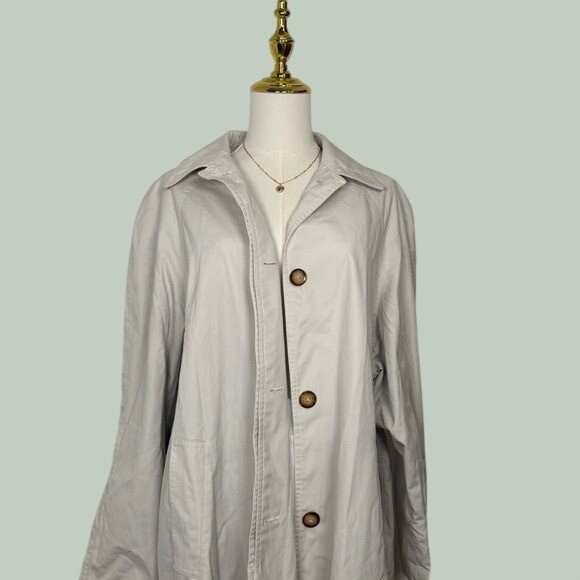 vintage italian boutique chalon styled in italy cream trench coat old money rare