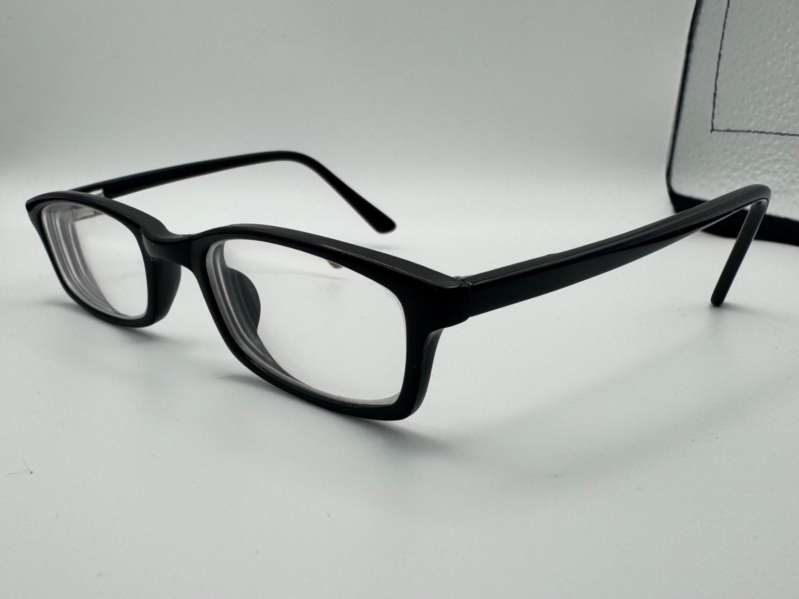 Vintage Rochester Optical R-5A Black Rectangle Eyeglass Frames 140mm USA