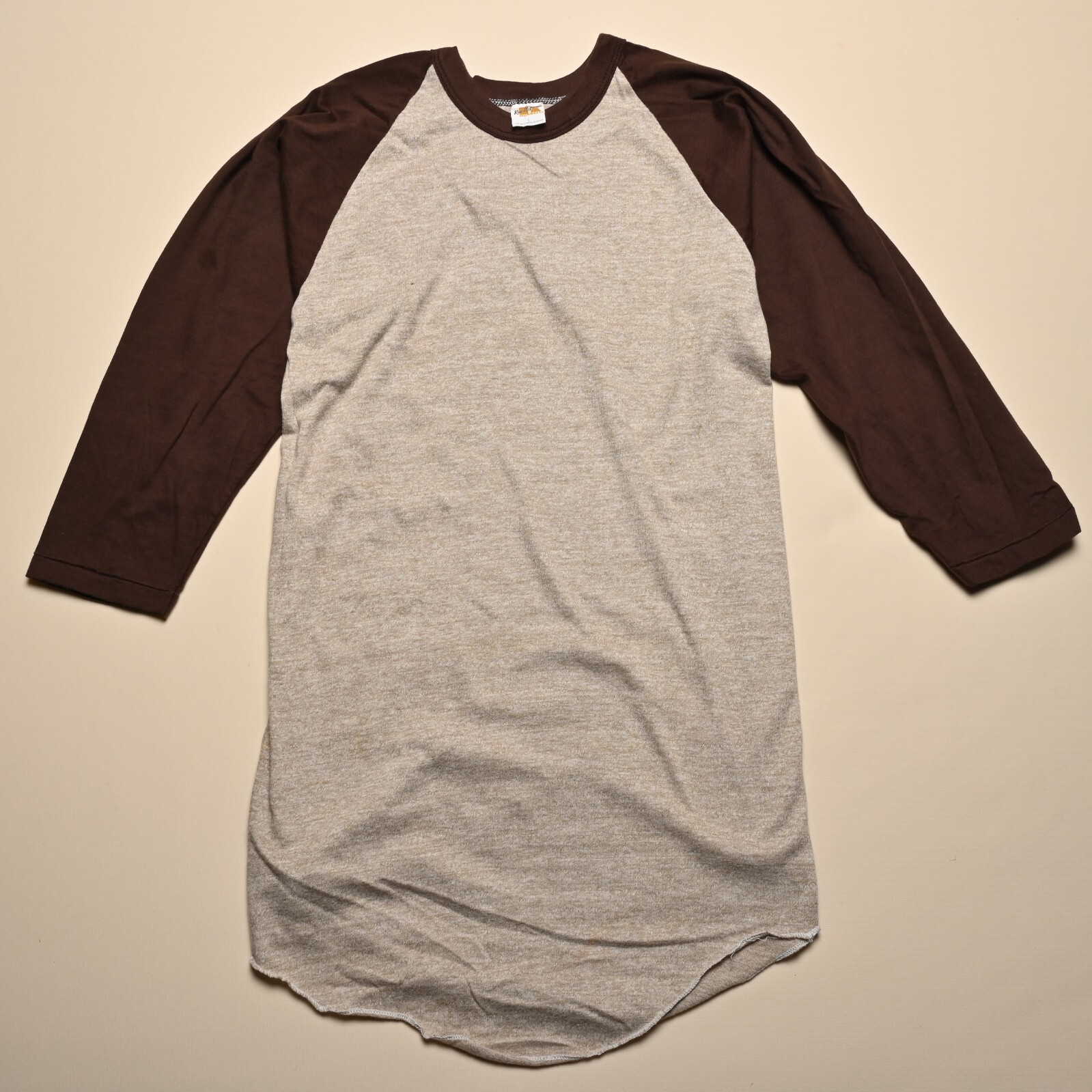 VINTAGE Russell Athletic NOS 70s Raglan Blank Baseball Tee Size L – Made in USA