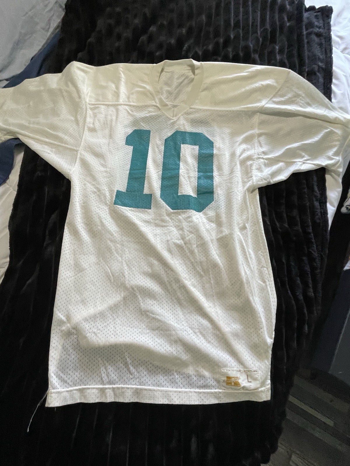 A 1970s Gold Tag Russell Athletic # 10 Jersey