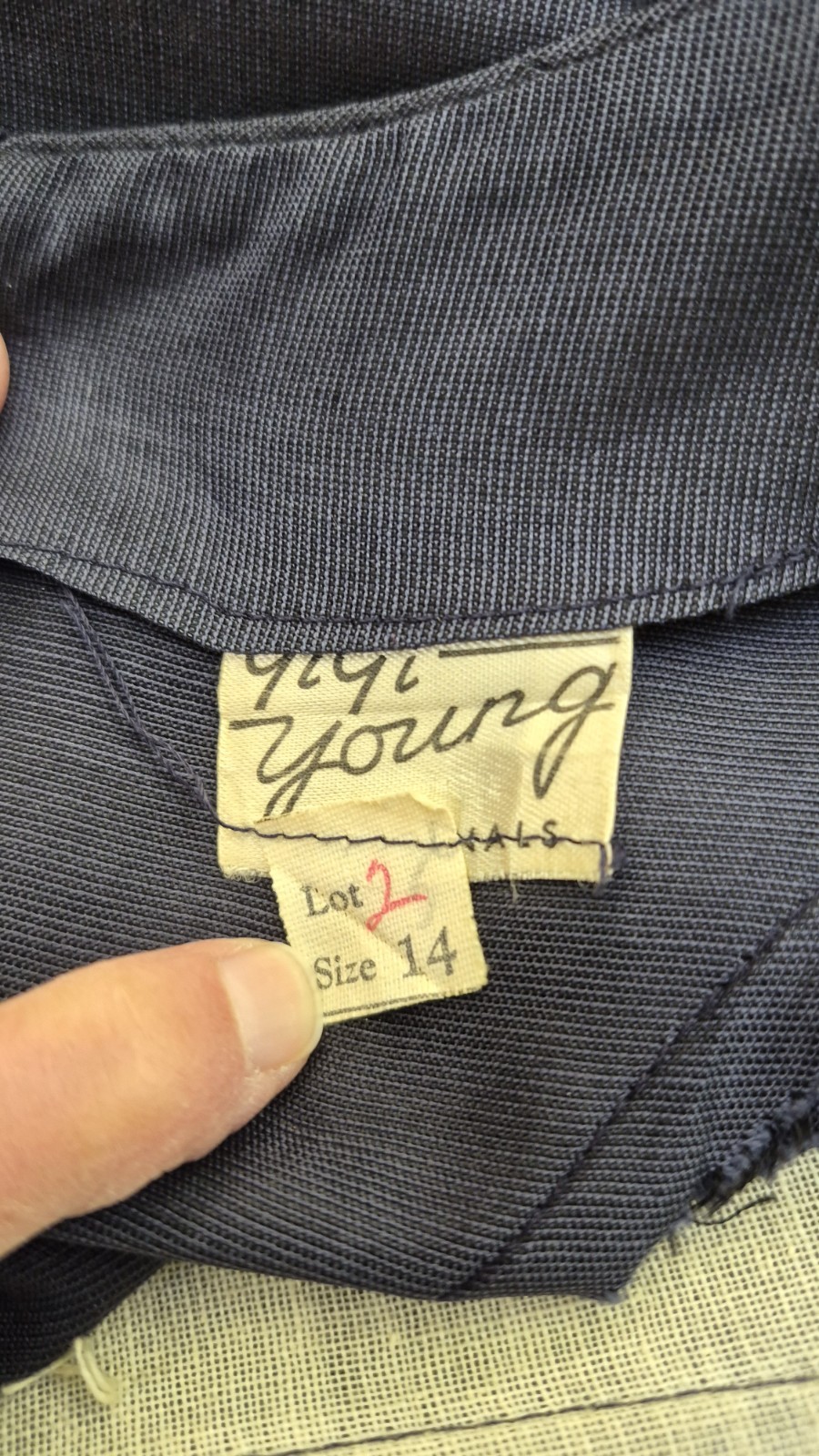 Vintage 1950s GIGI YOUNG Blue Fit n Flare Dress – Size S – EUC