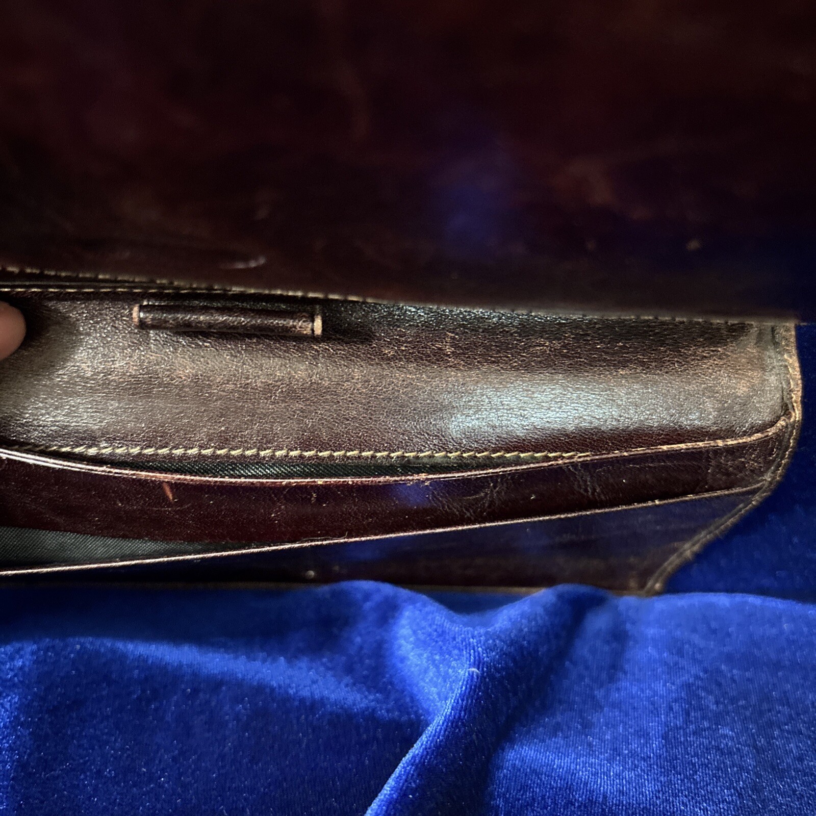 OROTON Brown Leather Wallet/organiser Size-7.5x4x0.5 in