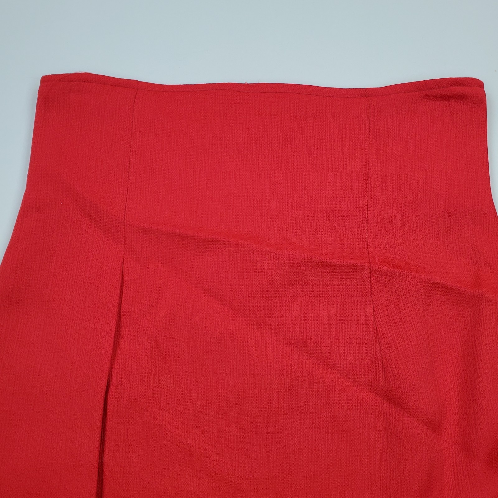 Amazing Vintage 80s 2 Piece Suit Set Blazer Skirt Red New Wave S 1980s Deadstock