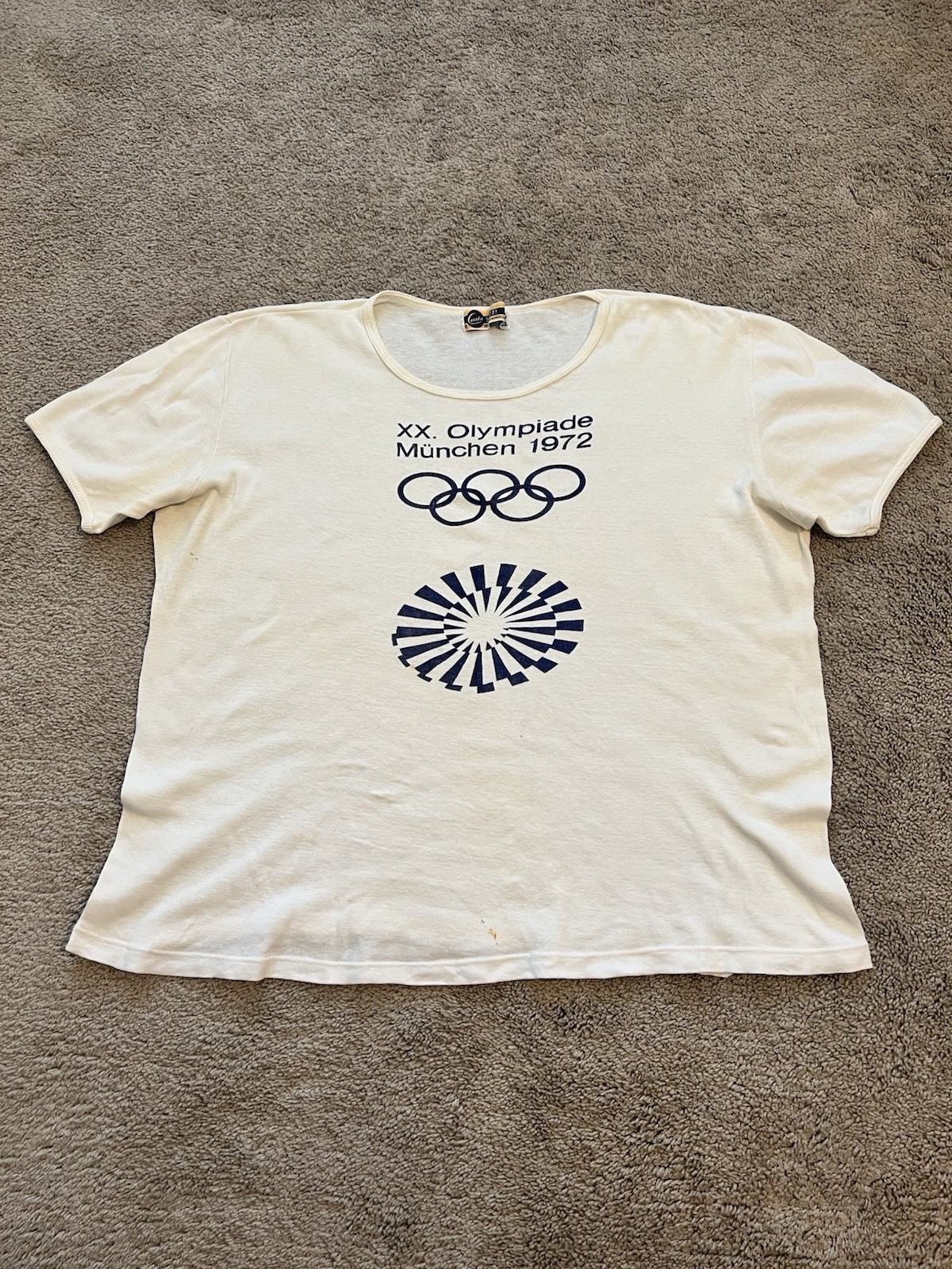 RARE VINTAGE 1972 MUNICH GERMANY OLYMPICS WOMEN’S TOP SHIRT CECEBA SITZT SIZE 7