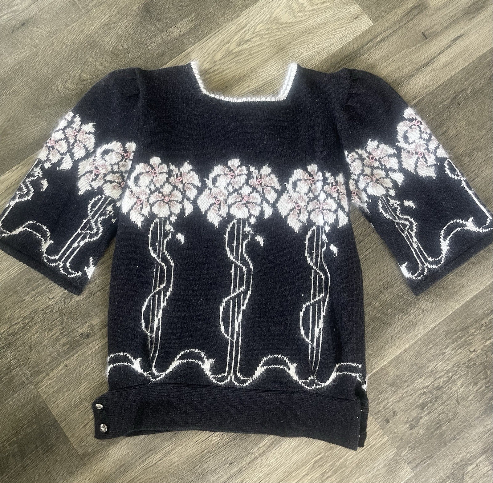 NWT VTG Lambswool Angora Sweater Women’s Sz M Cottagecore CASUAL CULLINANE