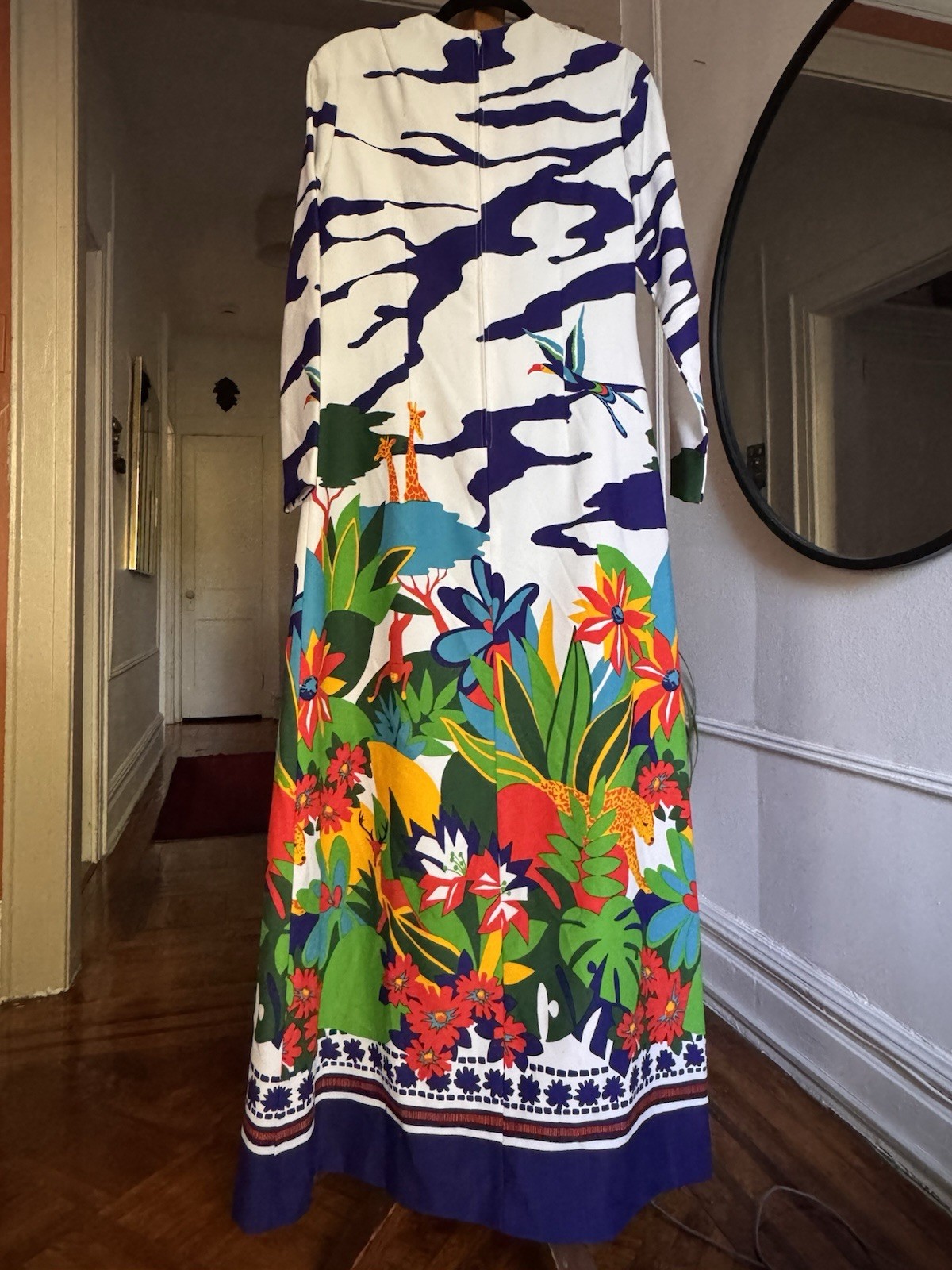 NWT TORI RICHARD 70s Jungle Maxi Dress Vintage