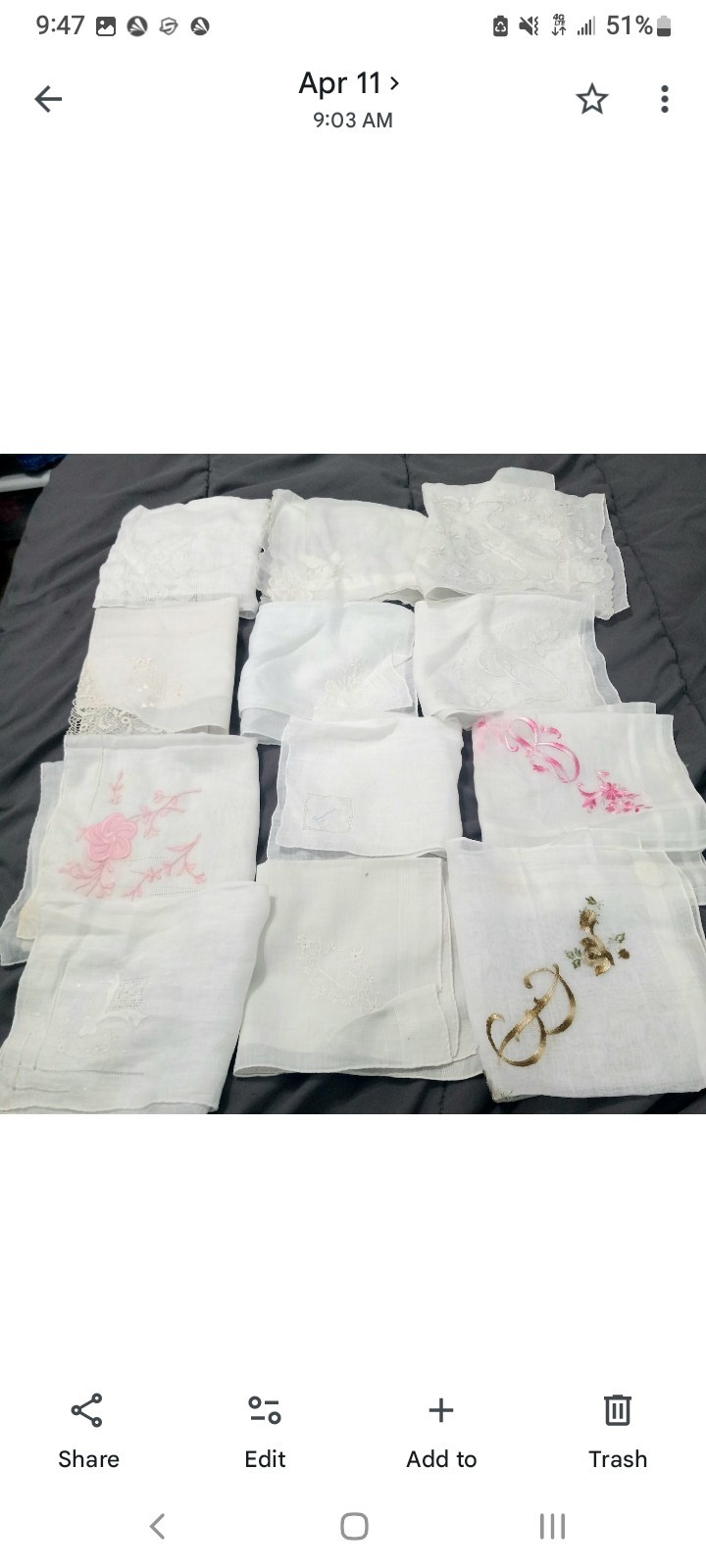 Vintage Womens Hankerchiefs