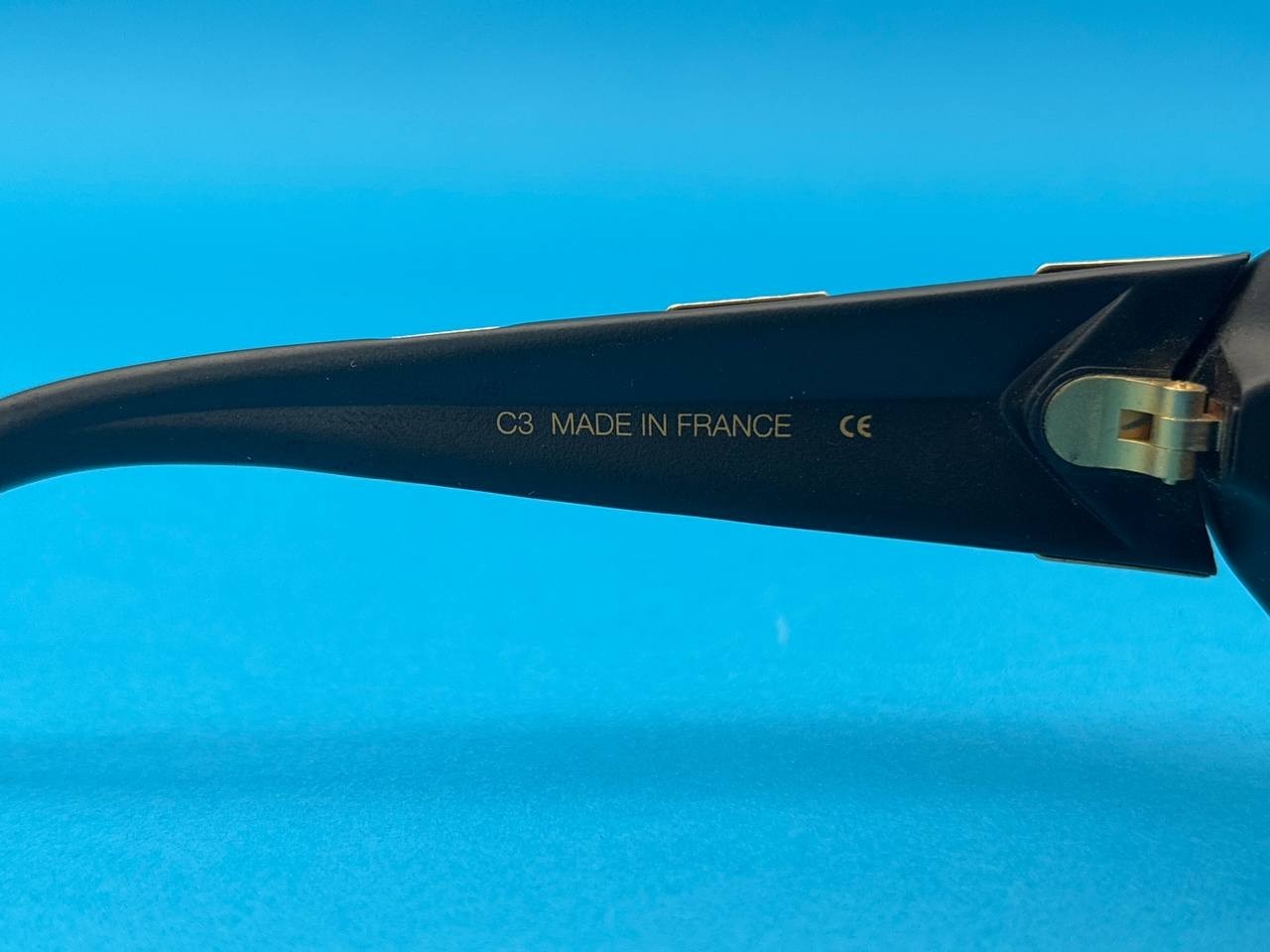 Vintage Rochas Paris 9043 10 Cat Eye Sunglasses Black France Designer Rare EU