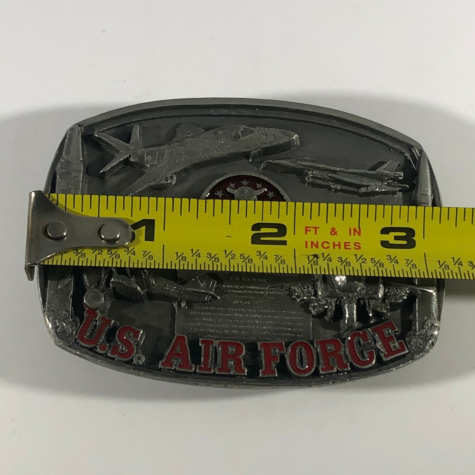 Bergamot US Air Force Metal Alloy Belt Buckle Vintage 1991 R-132 Made in USA