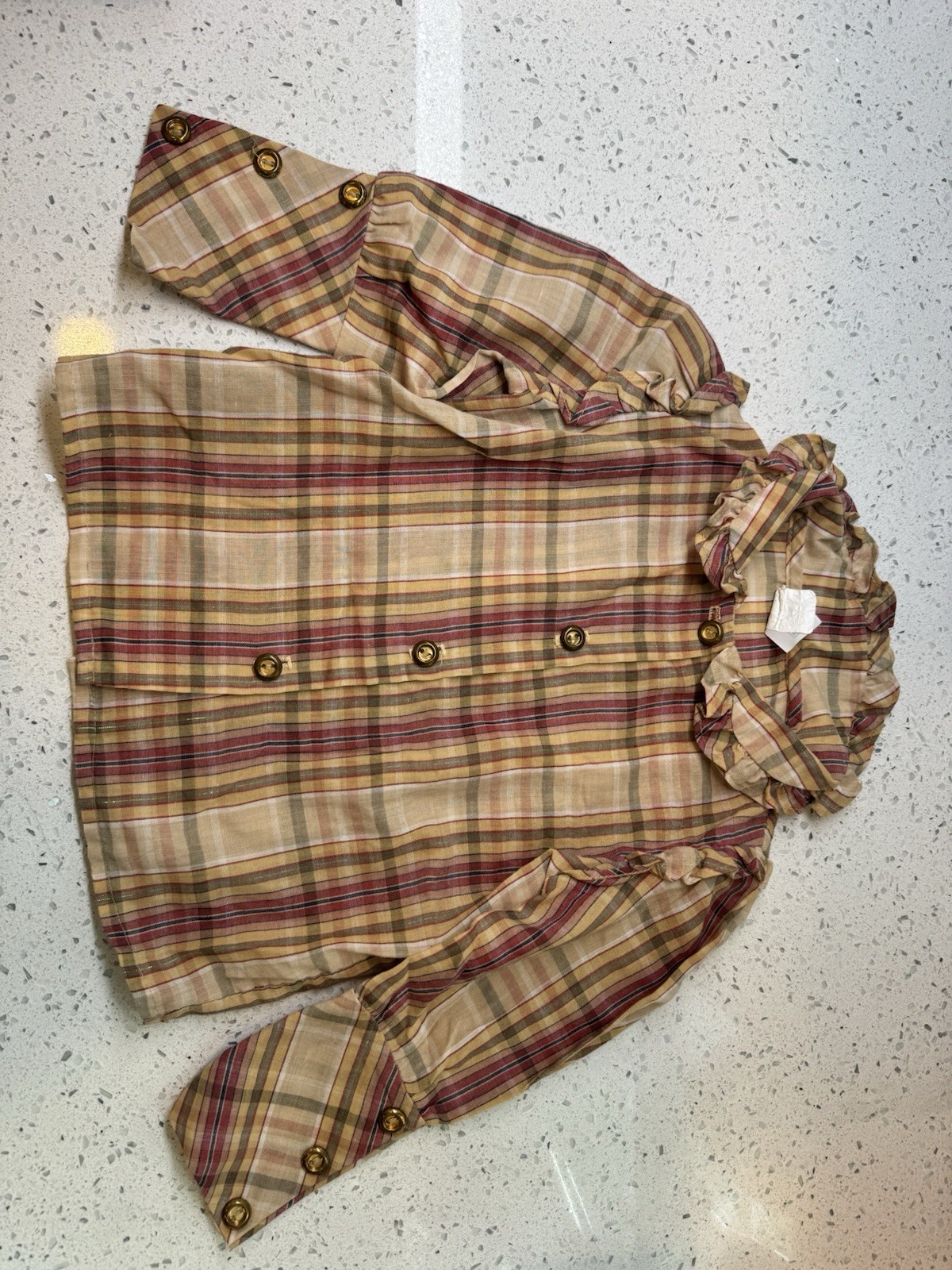 Vintage 80s 3T Girls Clothes Lot Sweatshirt Overalls Blouse Winter Fall