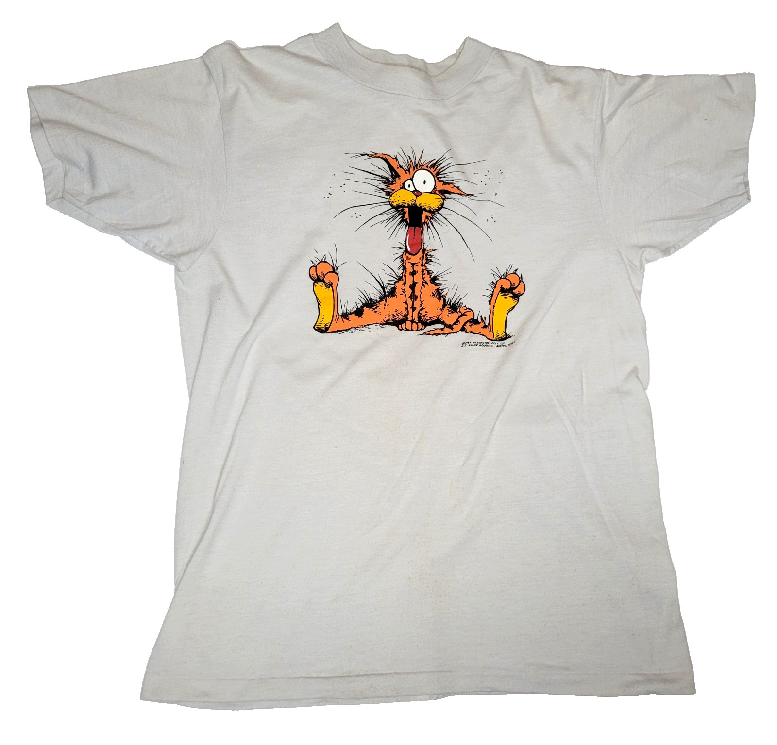 Vintage Bill The Cat T-Shirt 80s Cartoon Men’s M Single Stitch Bloom County 1984