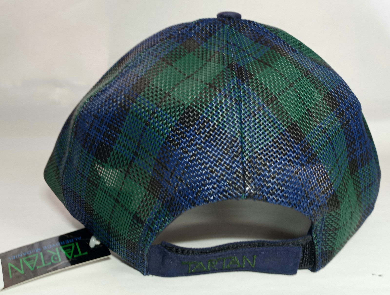 China Lake Golf Course Hat Mesh Tartan Adjustable Strap Back New With Tags