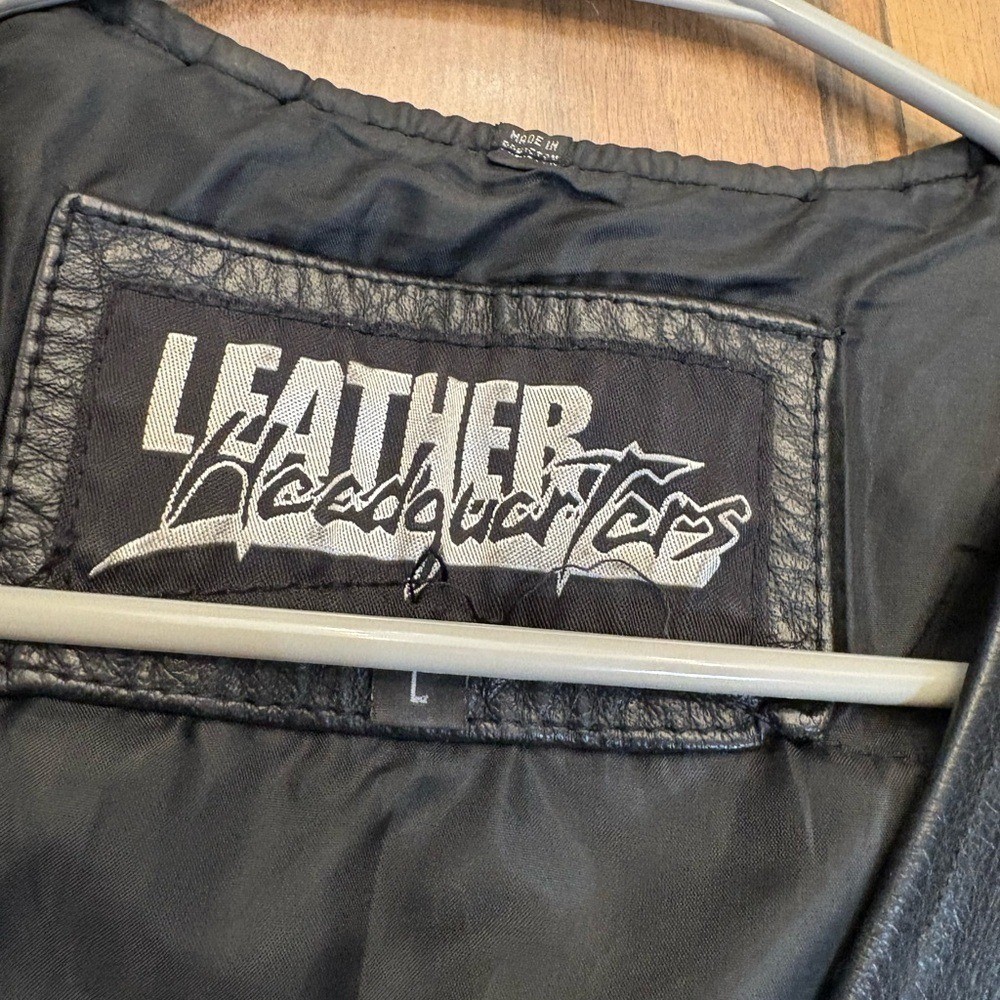 Vintage Leather Headquarters Vest