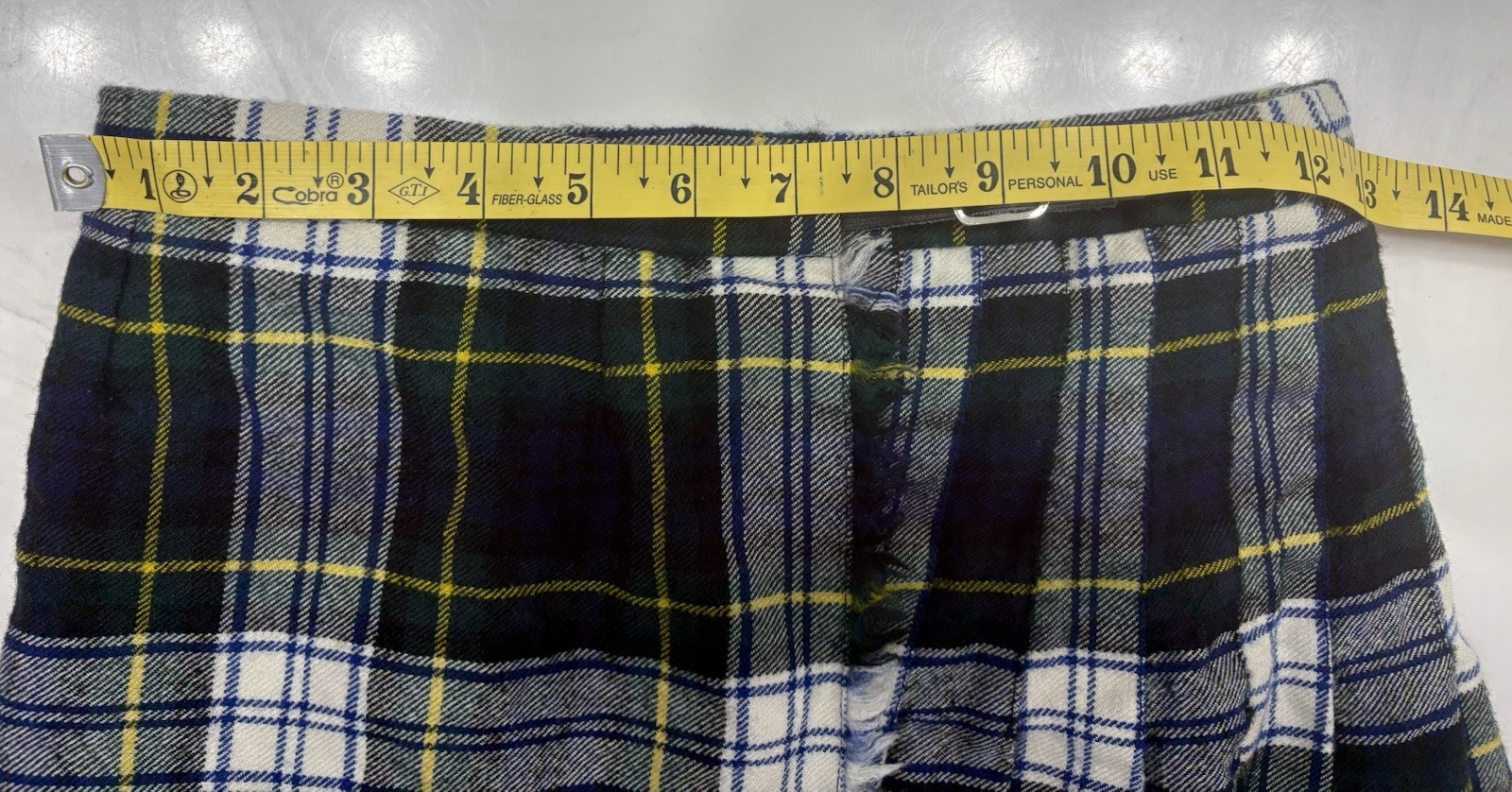 Archie Brown & Son Pure Wool Tartan Pleated Wrap Kilt Skirt Size 8 Britain