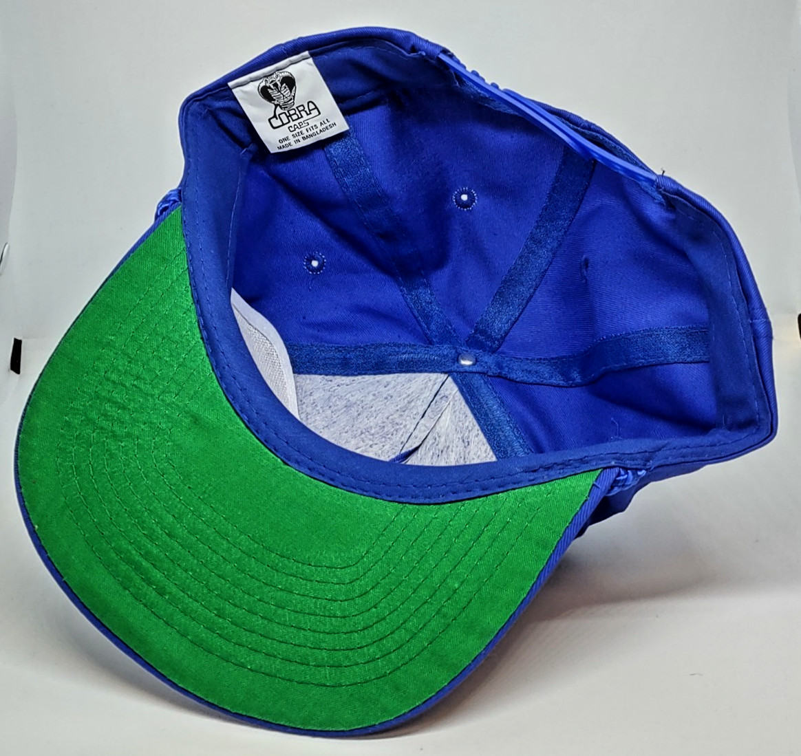 Vintage 90s WD40 Auto Plus Parts Racing SnapBack Hat Cap Royal Blue