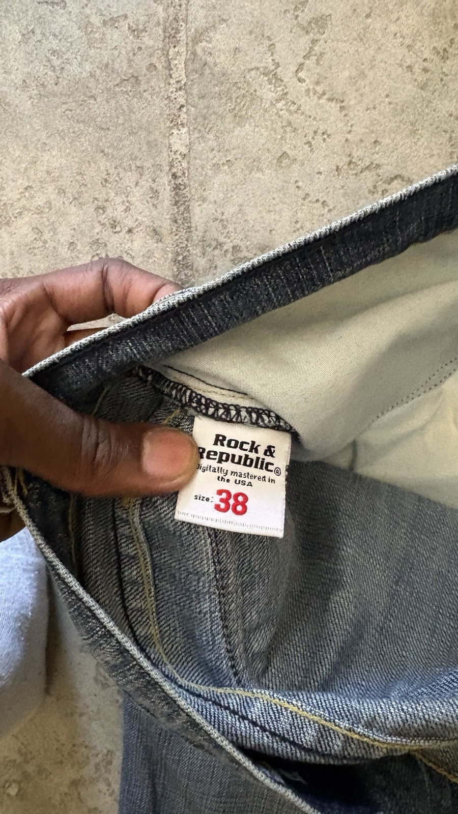 Vtg Y2K Rock & Republic Denim Jeans – Sz 38×32
