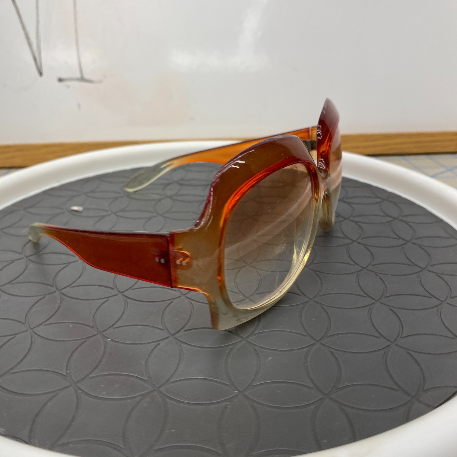 VTG 60s? Eyglasses Frames Oversized Prescription RX Unknown Brand Groovy