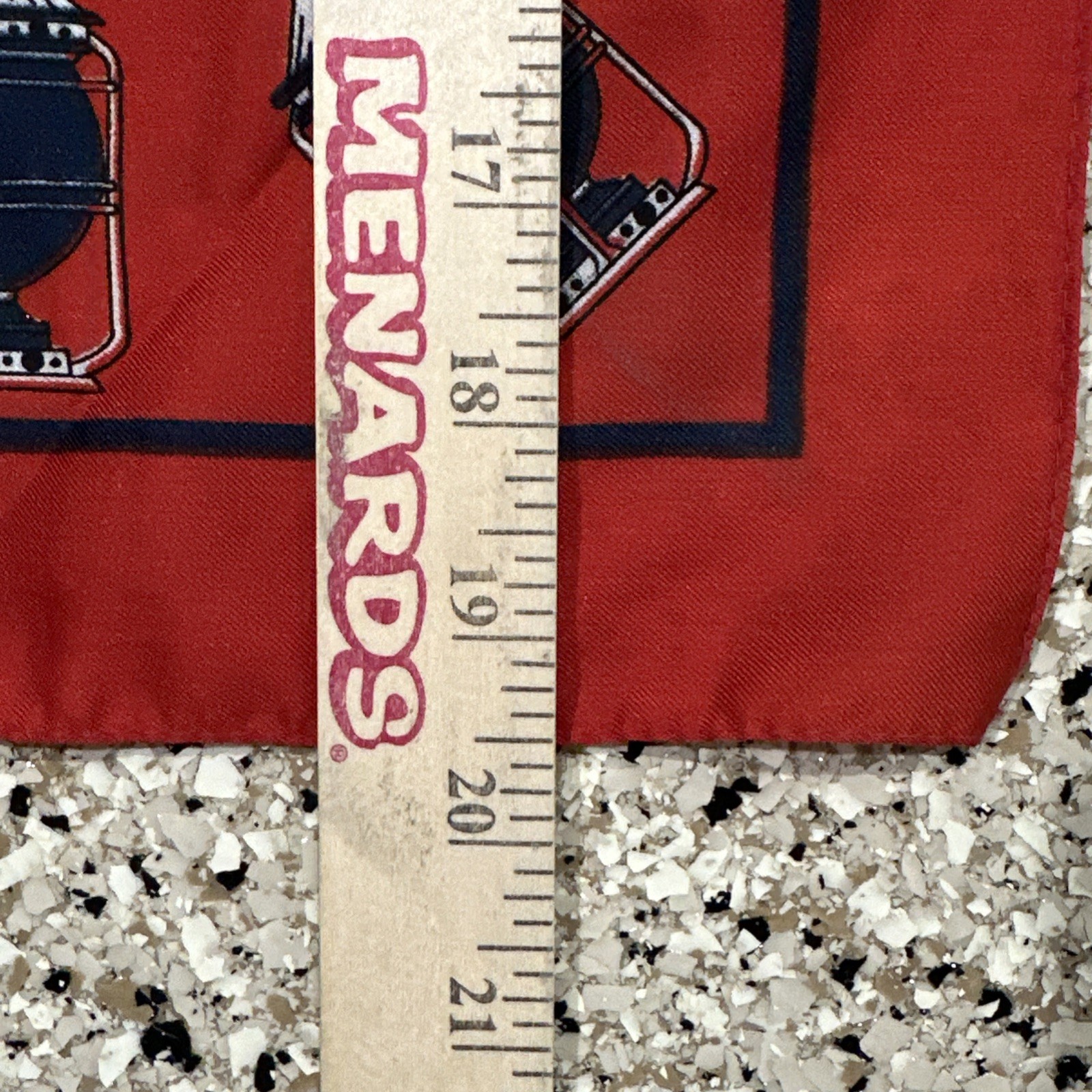 Scarf Railroad Lantern Design Made in Italy 20″ Square Red