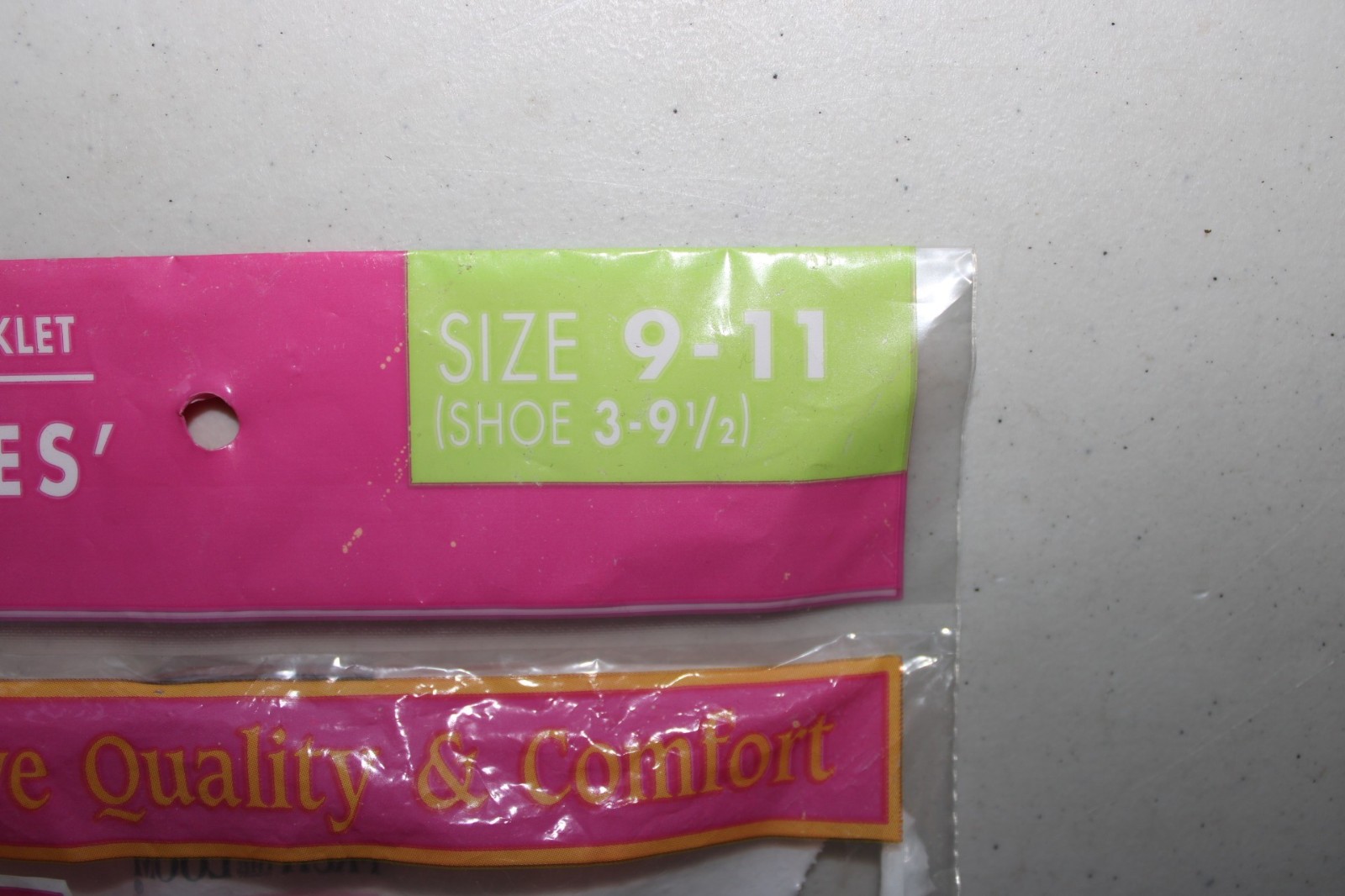 READ* OpenPack New 1994 Fruit Of The Loom Womens Socks 6 Pair Anklet Cuffed Crew