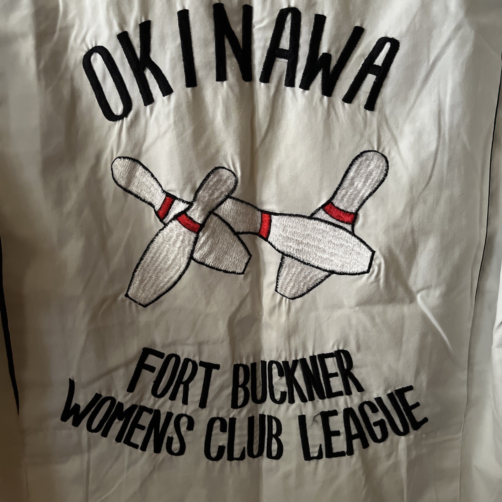 Vintage Okinawa Japan Fort Buckner Women’s Bowling Club Shirt