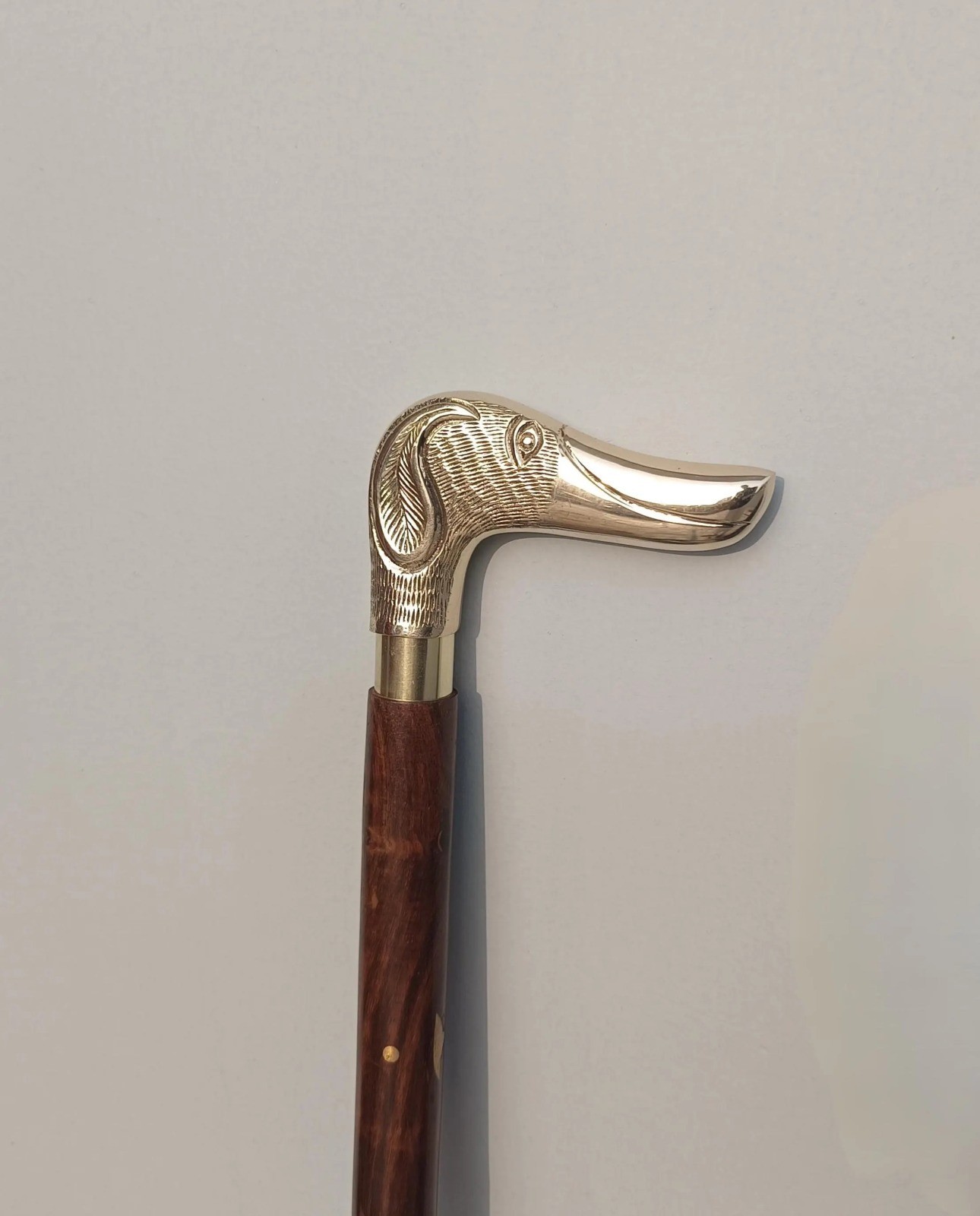 Dog Head Walking Stick Antique Style Walking Cane Victorian Walking Stick