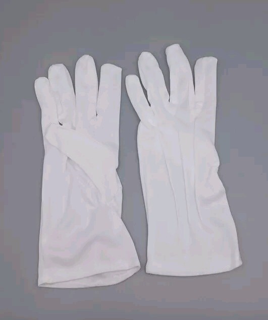 White Gloves Women/Men Costume Stitched Uniform Gloves Halloween