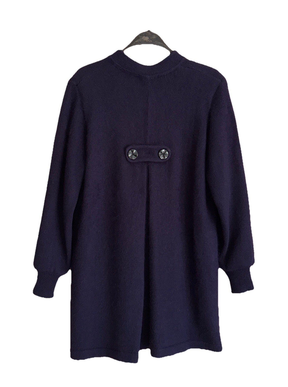 VTG Venesha High Quality Angora Coat Eggplant Purple 90’s Y2K Size M *Pristine*