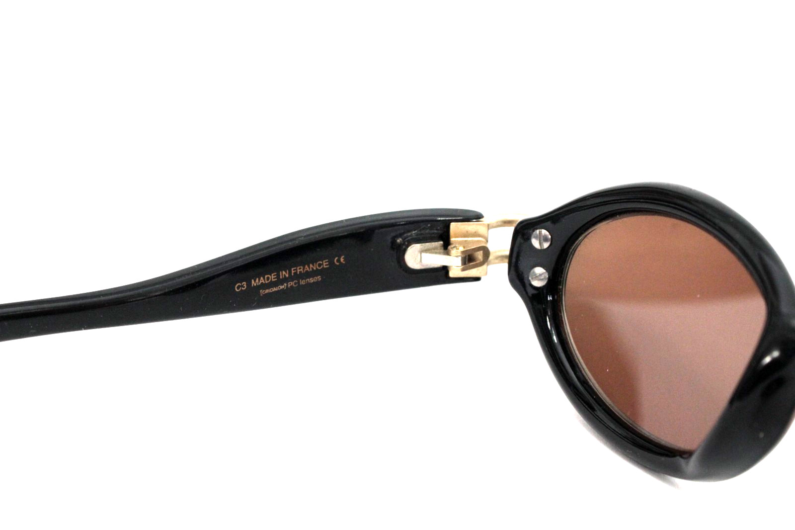Lagerfeld 4132 31 C3, Vintage 90s beige Steampunk Oval Frames
