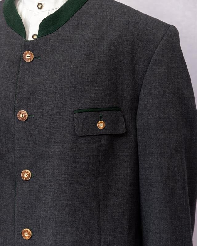 Men Luigi Morini Blazer Grey Polyester XXL-3XL