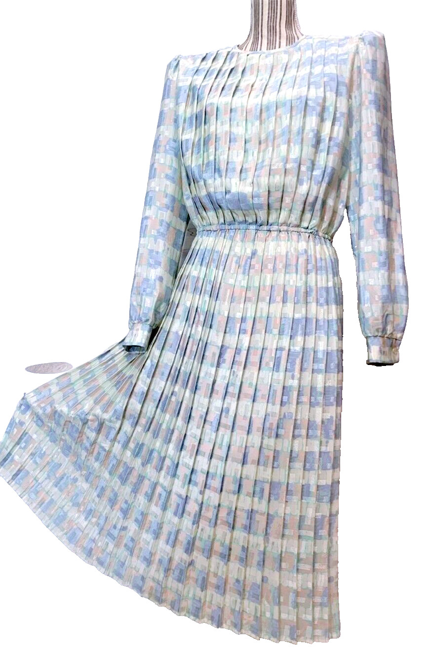 LISA MICHAELS USA Women’s Silk Ruffled DRESS Multicolor SZ 14-16