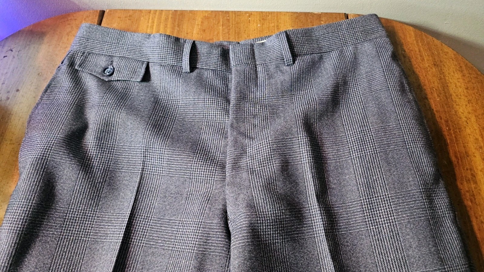 VTG 60/70s Union Made 🇺🇸 Werdenberg’s Blue Wool 3pc Suit 39R, 34×27 +NWT Tie