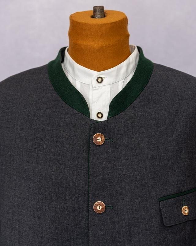 Men Luigi Morini Blazer Grey Polyester XXL-3XL