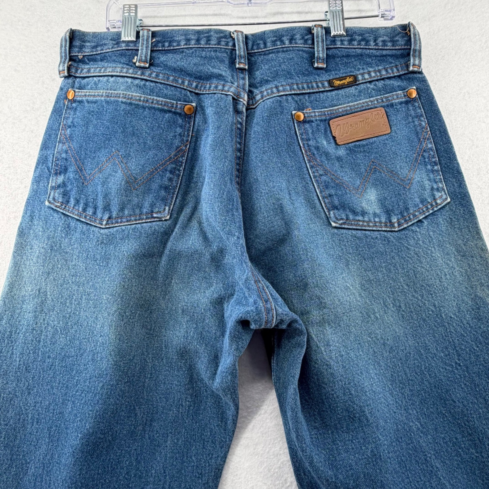 Wrangler Straight Leg Jeans Mens 32×27.5 Blue Medium Wash USA Vintage Set of 2